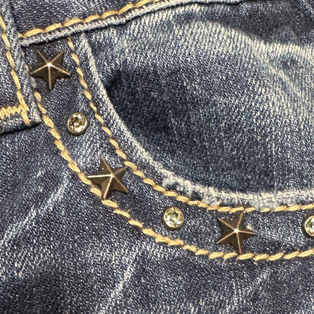Miss Me Size 31 Dark Boot Cut Jeans embellished Y2K - Picture 7 of 12
